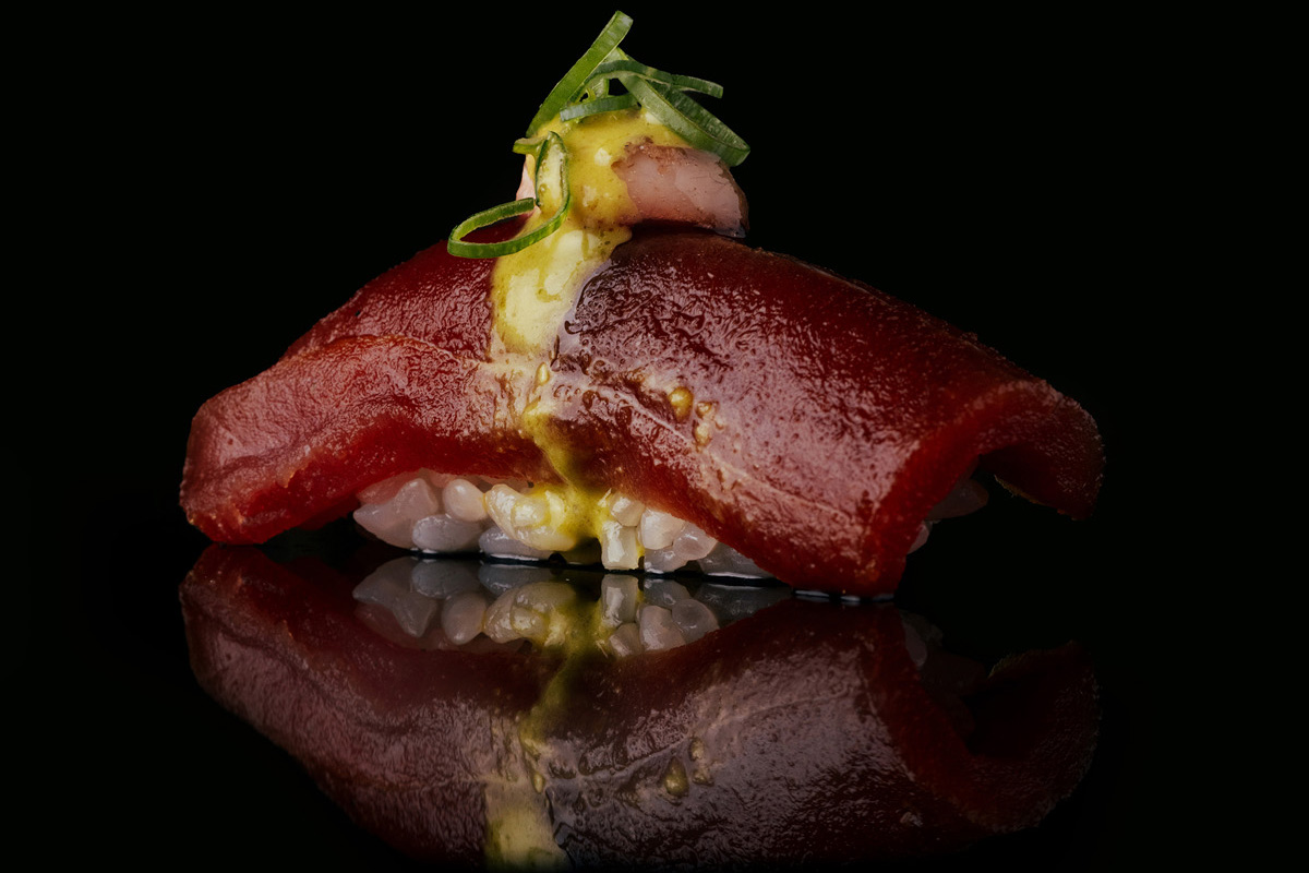 Tasty strawberry on black background